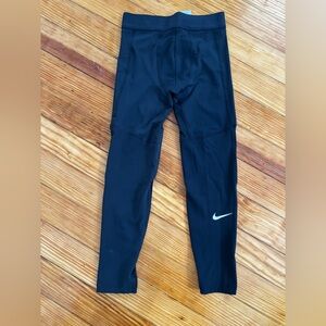 Nike Black Leggings with White Swoosh